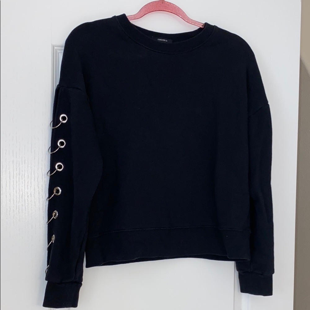Black Chain Sweatshirt